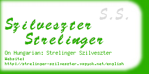 szilveszter strelinger business card